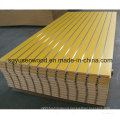 Melamine Slot MDF / Slot Melamine MDF Board Factory / Wholesale Slatwall